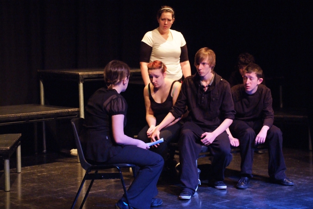 Photograph: Performing Arts students from Nelson and Colne College